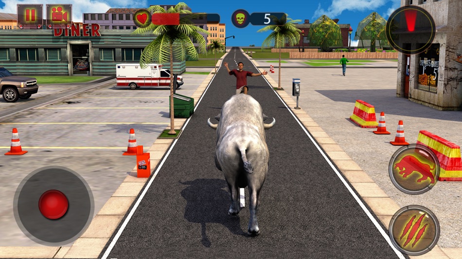 #3. Angry Buffalo Attack 3D (iOS) 由: Tap2Play, LLC (Ticker: TAPM)