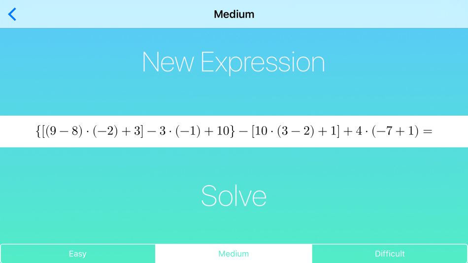 #3. Mathematical Expressions - Generator and Solver (iOS) By: Francesco Grassi