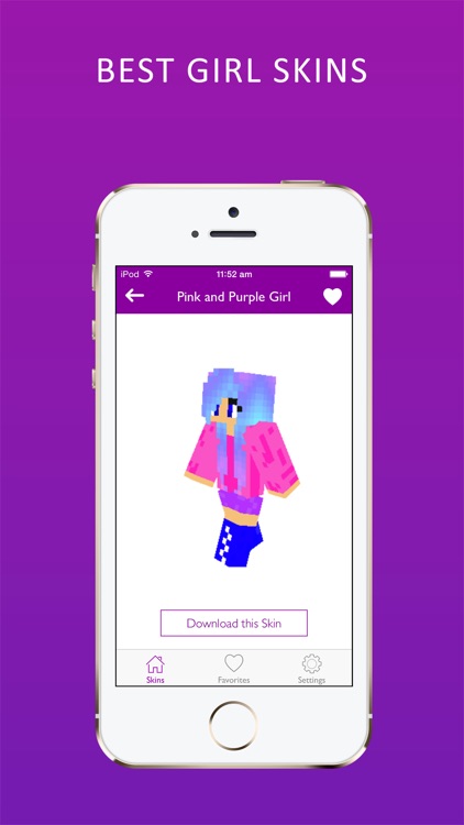 Best 3D Girl Skins Pro for Minecraft PE