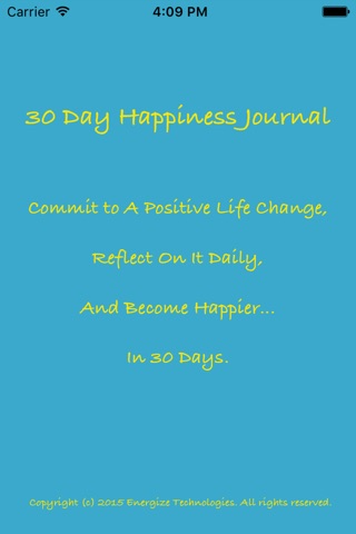 30 Day Happiness Journal screenshot 2