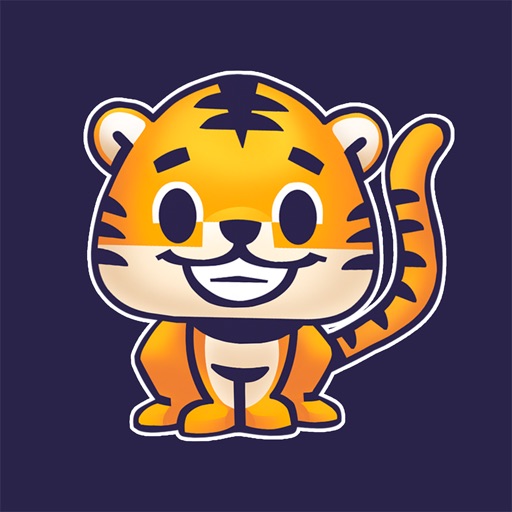Rawai Tiger - baby tiger stickers for kids park icon