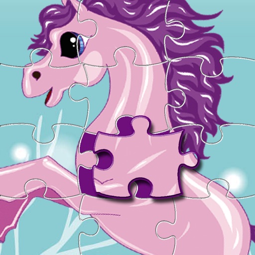 Crazy Pony Game Snow Ice Jigsaw Puzzle For Kids iOS App