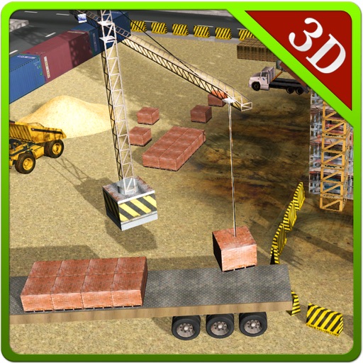 Construction Site Tower Crane - Truck Simulator icon