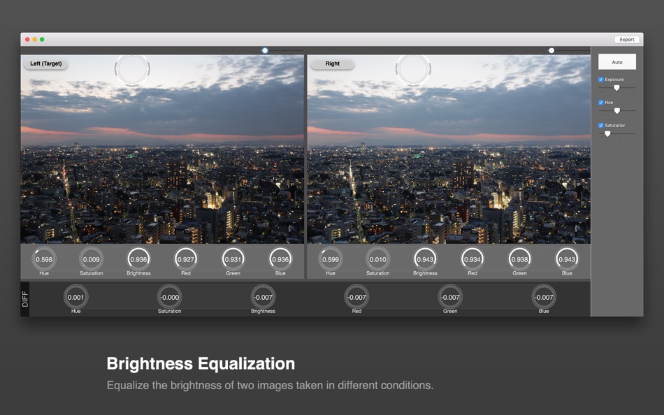#3. Sabacan - Image color tone inspector / comparator (macOS) De: Sota Yokoe