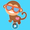 Cute Monkeys Stickers