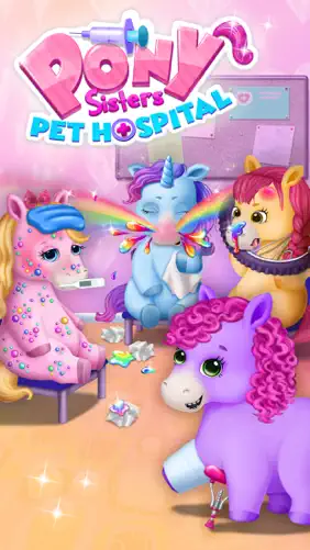 Pony Sisters Pet Hospital - No Ads screenshot 1