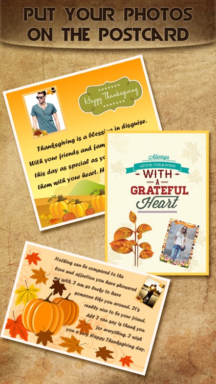 Holiday Greeting Cards FREE - Mail Thank You eCards & Send Wishes for American Thanksgiving Day