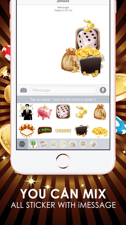 Casino Emoji Stickers Keyboard Themes ChatStick