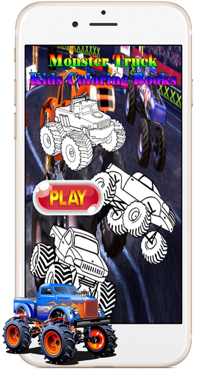 Monster Trucks Kids Coloring Books Games for Kids screenshot-4