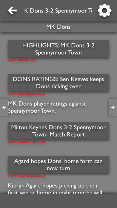 Screenshot #3 pour All The News - MK Dons Edition