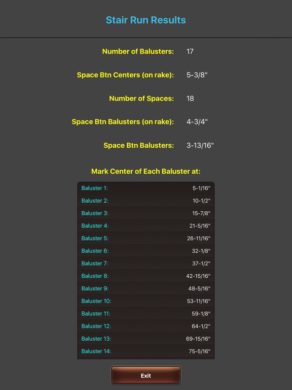 Baluster Calc Elite - Spindle Spacing for Railing - AppRecs