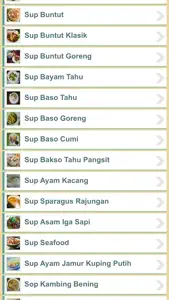 Resep Sup Indonesia screenshot #2 for iPhone