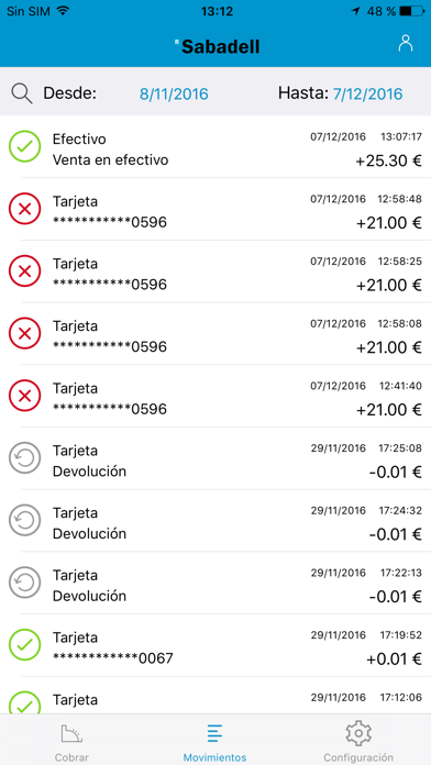 TPV Móvil Sabadell Phone screenshot 2
