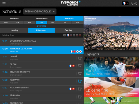 TV5MONDE+ Pacifique screenshot 2