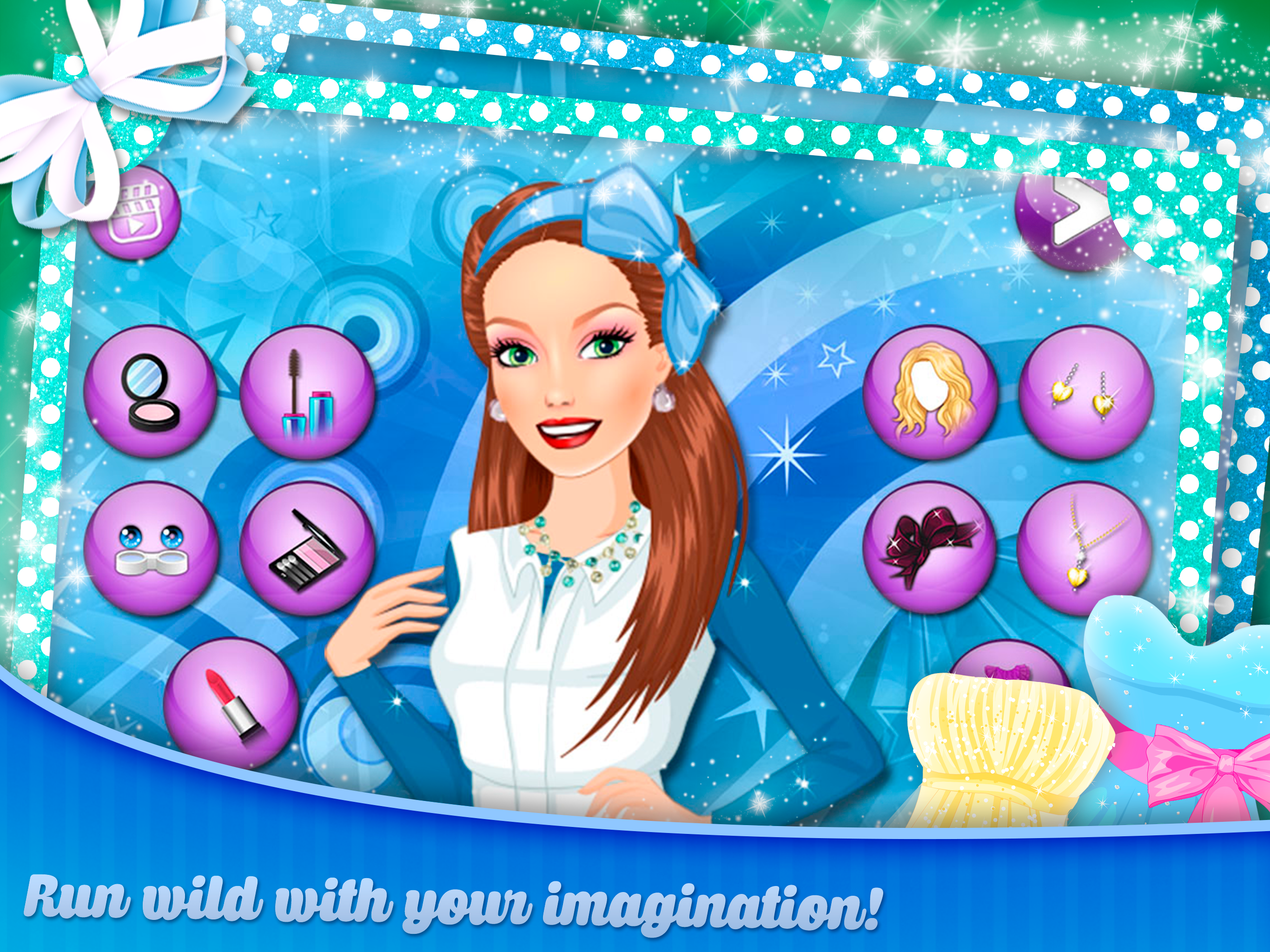 Make-up for Christmas Girl - Princess beauty salon