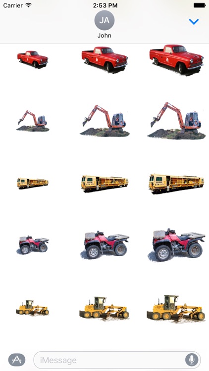 Car Truck Digger Stickers screenshot-3