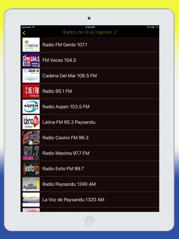 Screenshot #4 pour Radios de Uruguay Online FM - Emisoras del Uruguay