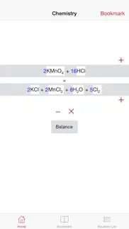 balance chemical equation iphone screenshot 1