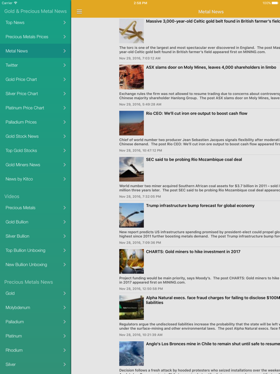 Screenshot #5 pour Gold News & Precious Metal Prices Today Free