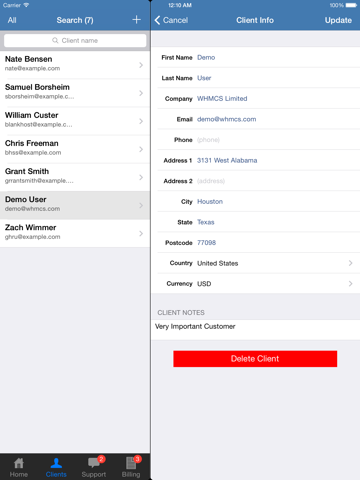 Screenshot #6 pour iWHMCS