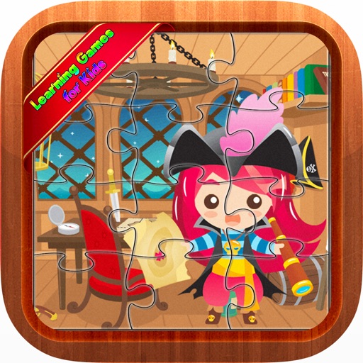 Cute Pirates Jigsaw Puzzles Educational Kids Games