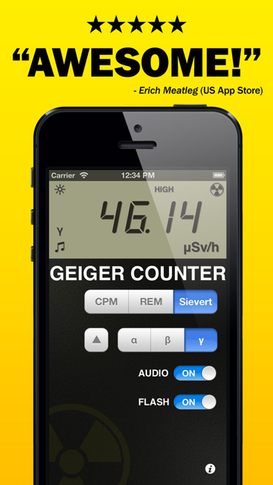 Digital Geiger Counter - Prank Radiation Detector Screenshot