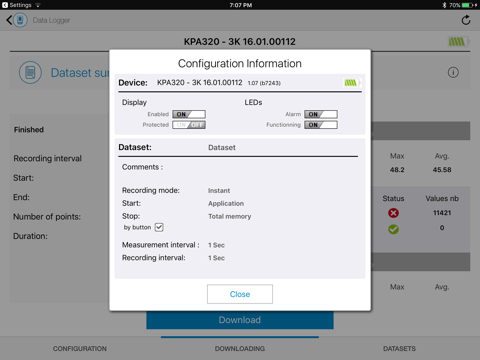 Sauermann Data Logger screenshot 2