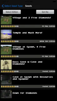 amazing seeds for minecraft pro edition iphone screenshot 2