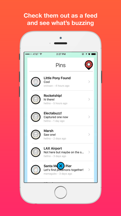 Screenshot #2 pour PinChat - Radar Map and Chat for Pokemon Go