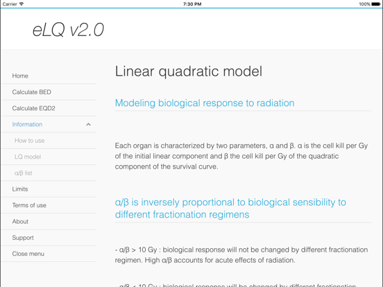 eLQ iPad screenshot 3 - Medical app