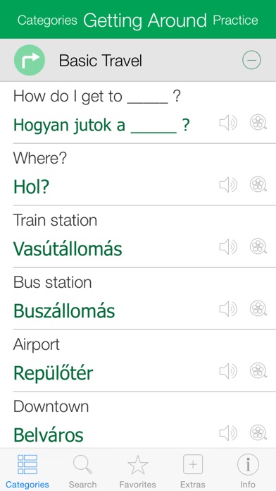 Hungarian Pretati - Translate, Learn and Speak Hungarian with Video Phrasebook Screenshot 2