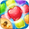 Match and collect the colorful cookies, and enjoy sweet tasty candy