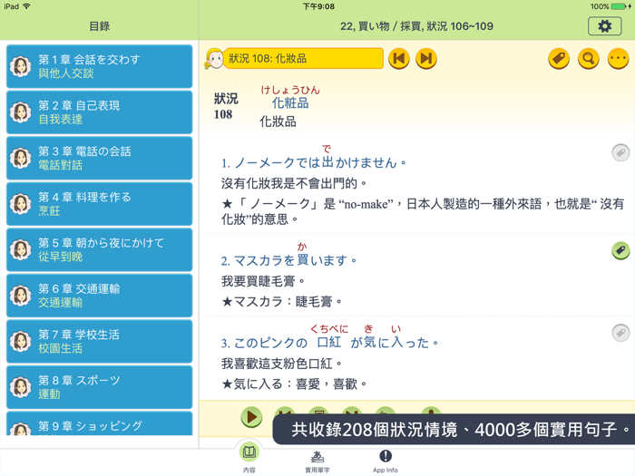 臨時需要的一句話, 日語會話辭典4000句