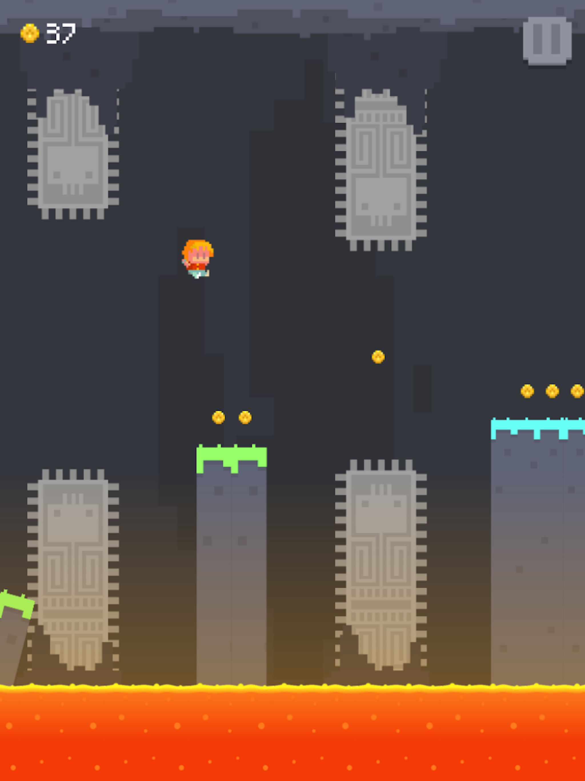 Pixel Run 2D - Lava Tomb screenshot 8