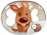 Cute Puppies Stickers Themes by ChatStick