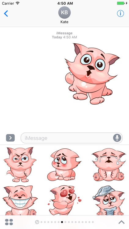 Cute Moody Cat Emoji - Stickers