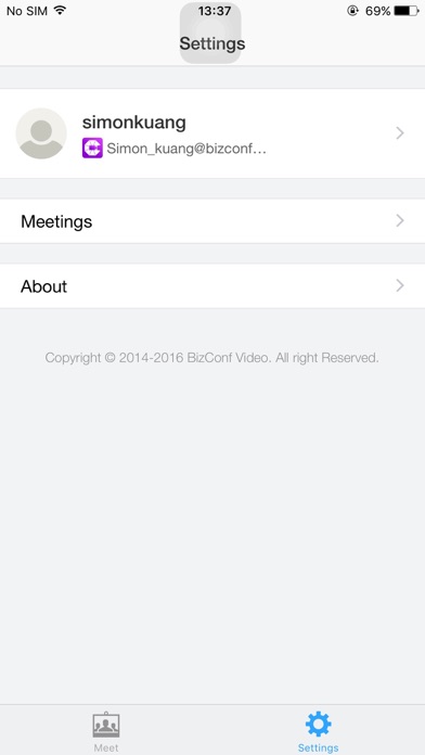 BizConf Video Screenshot