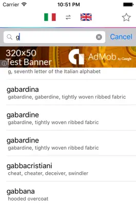 Game screenshot Italian English Dictionary Free apk