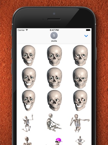 Skelly Stickers: Skulls and Skeletonsのおすすめ画像2