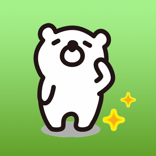 Little White Bear Animated Stickers for iMessage icon