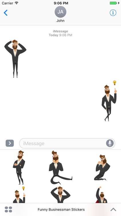 Funny Businessman Stickers