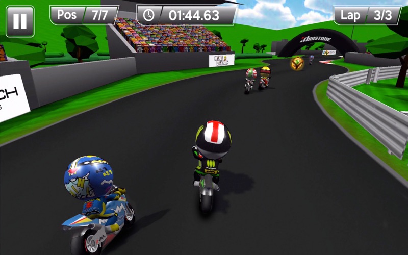 Screenshot #3 pour MiniBikers: The game of mini racing motorbikes