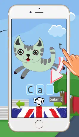Game screenshot Animal Spelling Words Drag And Drop Puzzle Flash Card Games For Toddlers ( 2,3,4,5 and 6 Years Old ) mod apk