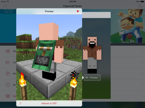 Screenshot #5 pour Minecraft Papercraft Studio