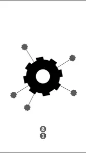 Cogwheels BW : black & white rotating gear wheel screenshot #3 for iPhone