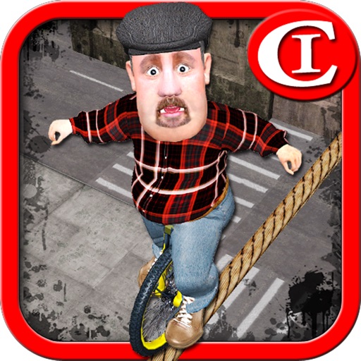 Tightrope Unicycle Master 3D HD Plus icon