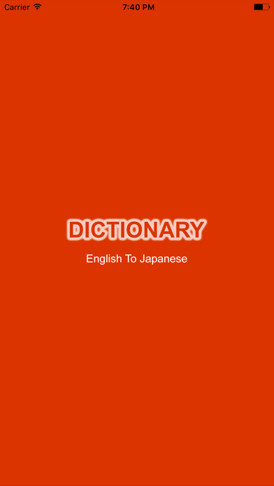 Screenshot #1 pour English to Japanese Dictionary: Free & Offline