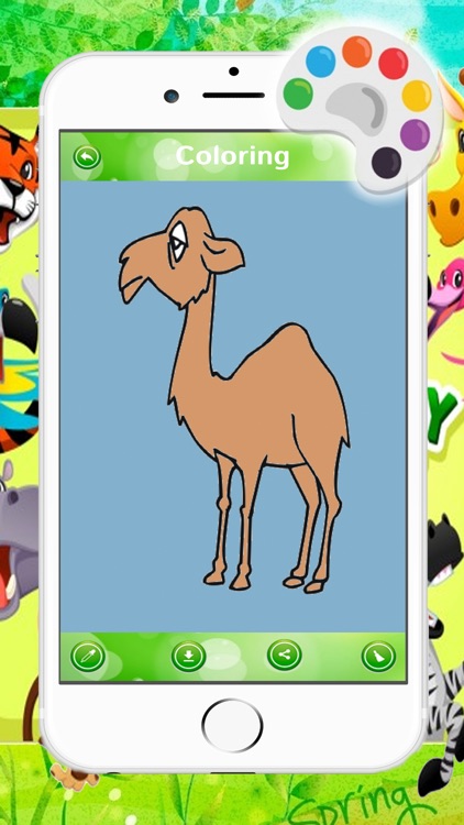 Funny Animal Coloring Paint Game For Kids