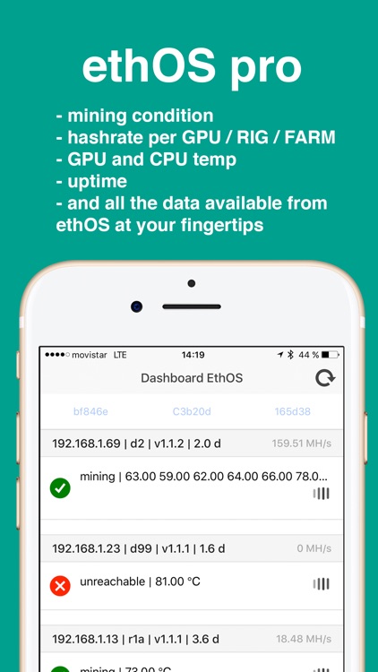 EthOS pro - Ethereum Mining Monitor