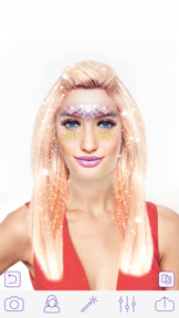 Glitter Makeup Camera Pro - Glamour Makeup Effect screenshot